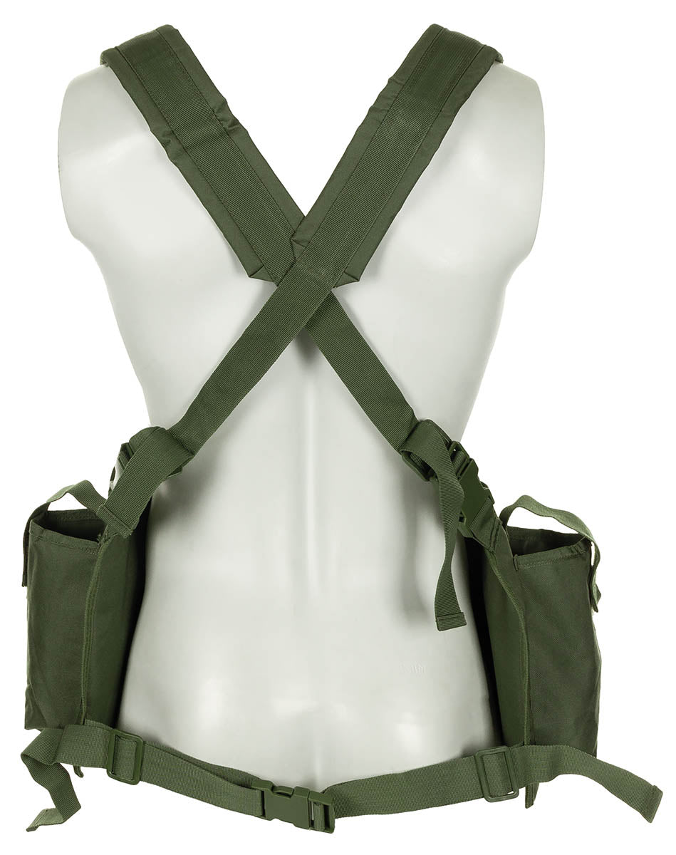 Chest Rig tactic cu 9 buzunare OD Green MFH