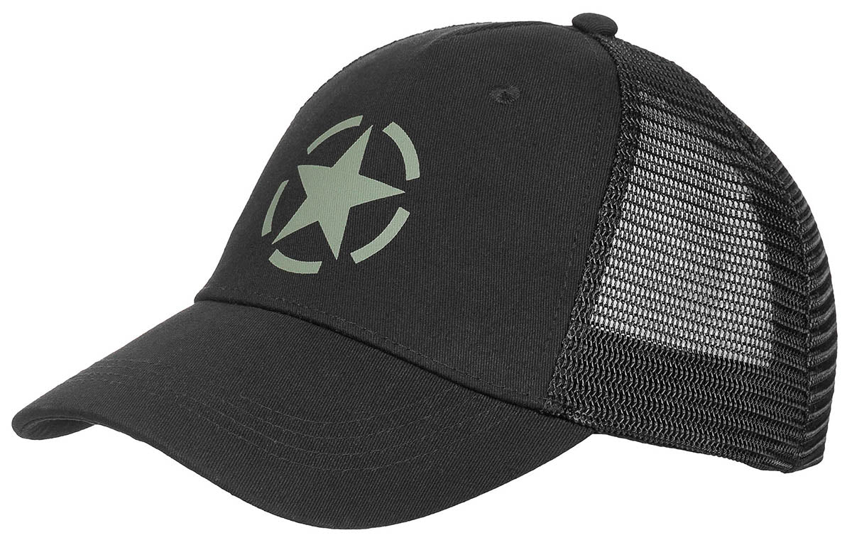 Sapca trucker reglabila neagra MFH
