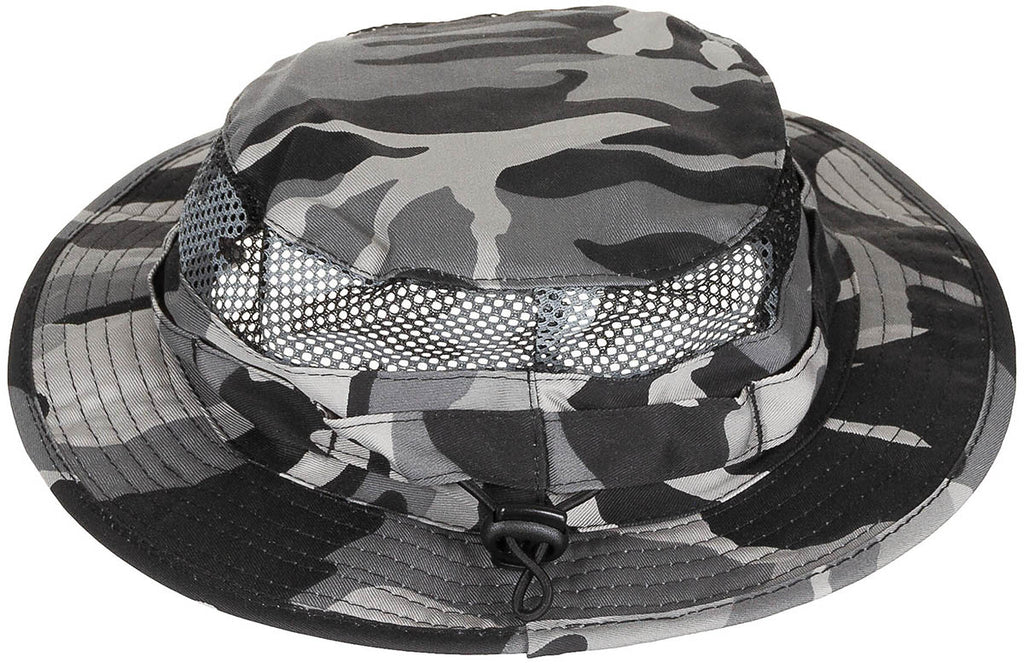 Palarie boonie Mesh MFH camuflaj gri