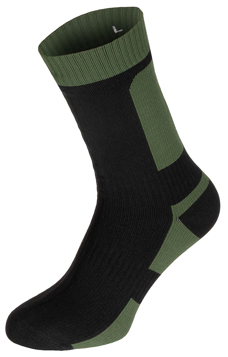 Sosete scurte impermeabile MFH OD green/negru