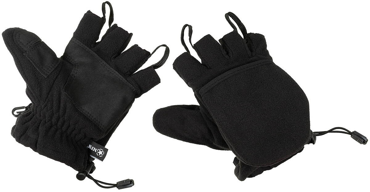 Manusi fleece cu varf rabatabil MFH