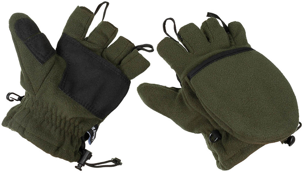 Manusi fleece cu varf rabatabil MFH