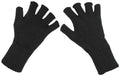 Manusi tricotate fara degete negre MFH