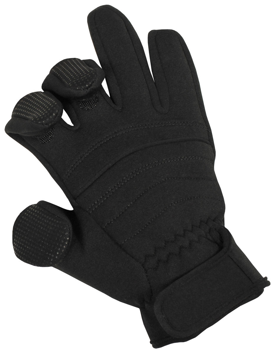 Manusi tactice Combat din neopren negru MFH