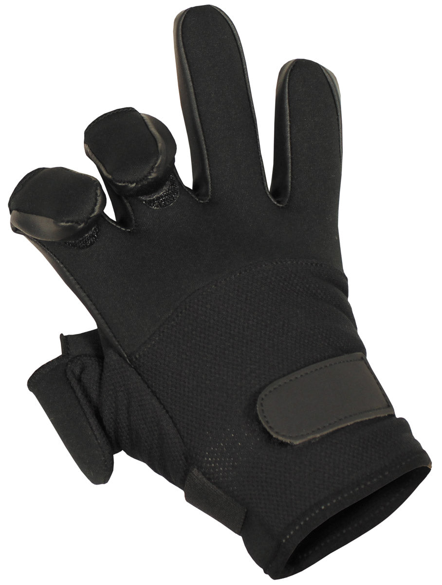 Manusi tactice Mesh din neopren negre MFH