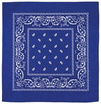 Bandana bumbac model paisley albastru MFH