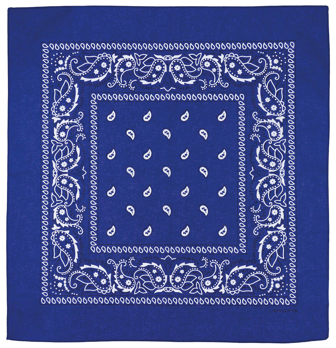 Bandana bumbac model paisley albastru MFH