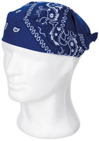 Bandana bumbac model paisley albastru MFH
