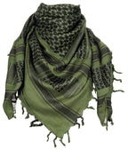 Esarfa Shemagh MFH din bumbac verde OD-nisip 110x110 cm