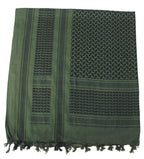 Esarfa Shemagh MFH din bumbac verde OD-nisip 110x110 cm
