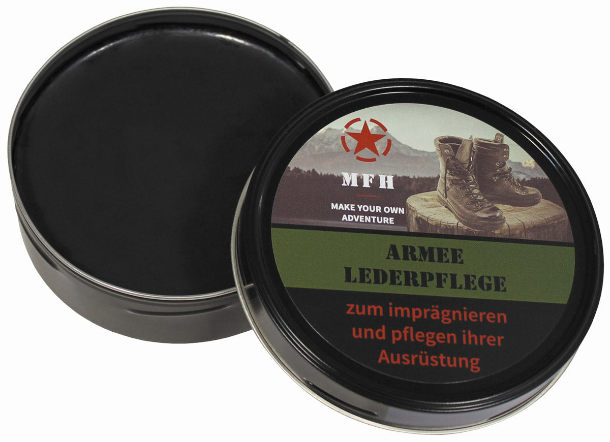 Crema pentru incaltaminte Army neagra 150 ml MFH