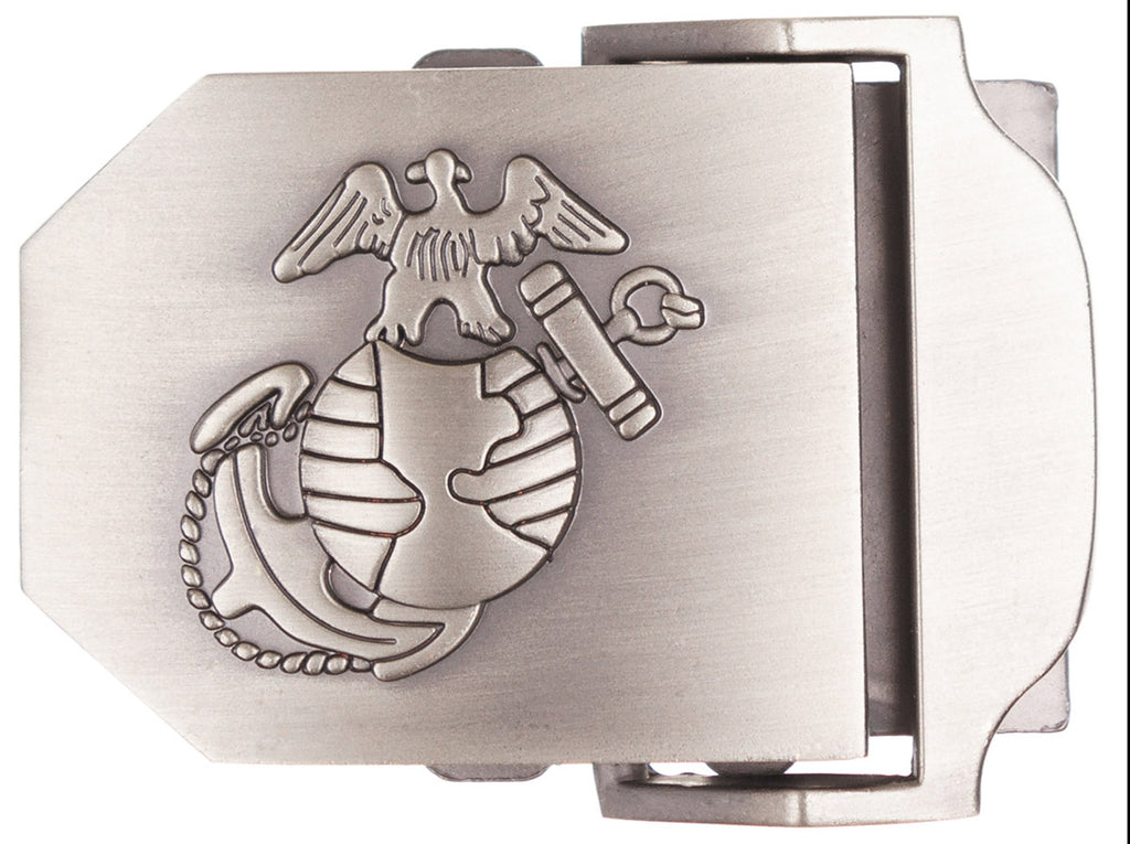 Catarama USMC pentru curea web, metal argintiu MFH