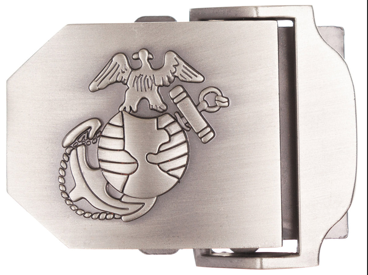 Catarama USMC pentru curea web, metal argintiu MFH