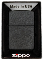 Bricheta Zippo rezistenta la vant Black Crackle MFH