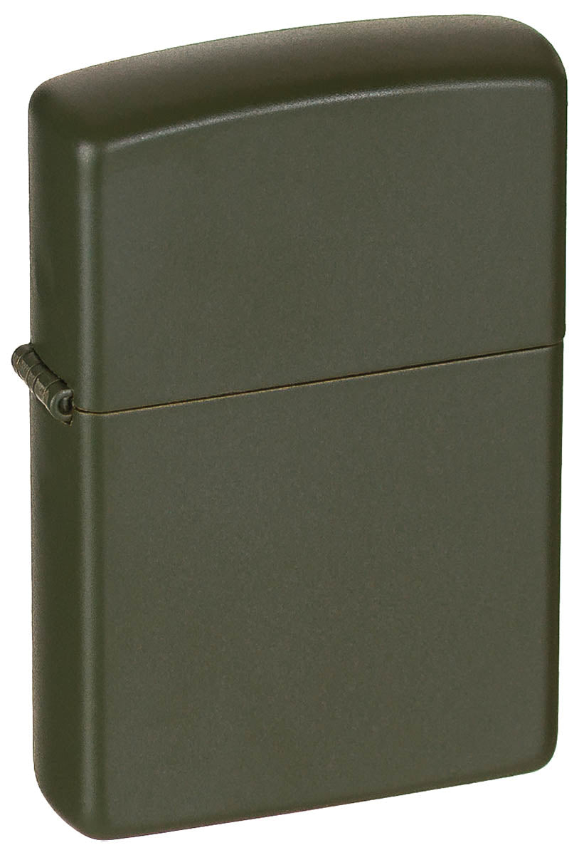 Bricheta antivant Zippo verde mat MFH