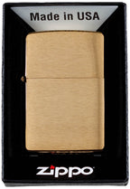 Bricheta Zippo Brushed Brass rezistenta la vant MFH