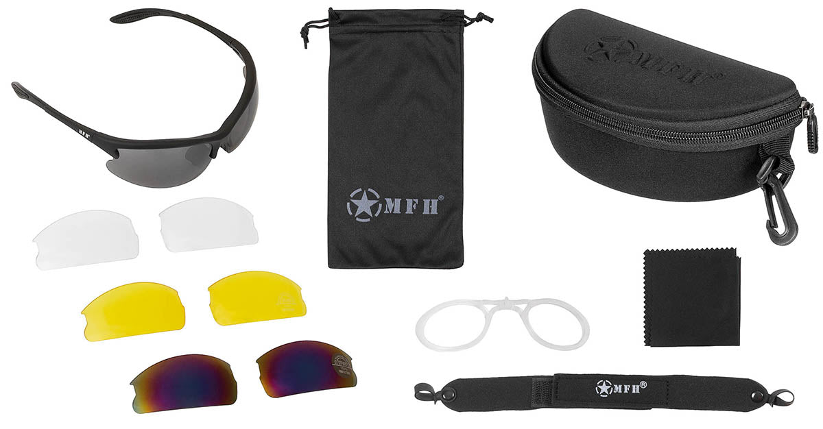 Ochelari sport Strike cu 4 lentile interschimbabile MFH