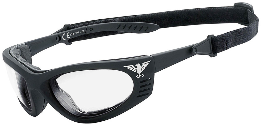 Ochelari tactici cu banda elastica KHS transparenti MFH