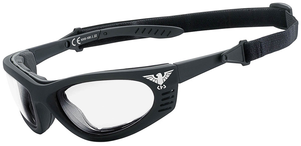 Ochelari tactici cu banda elastica KHS transparenti MFH