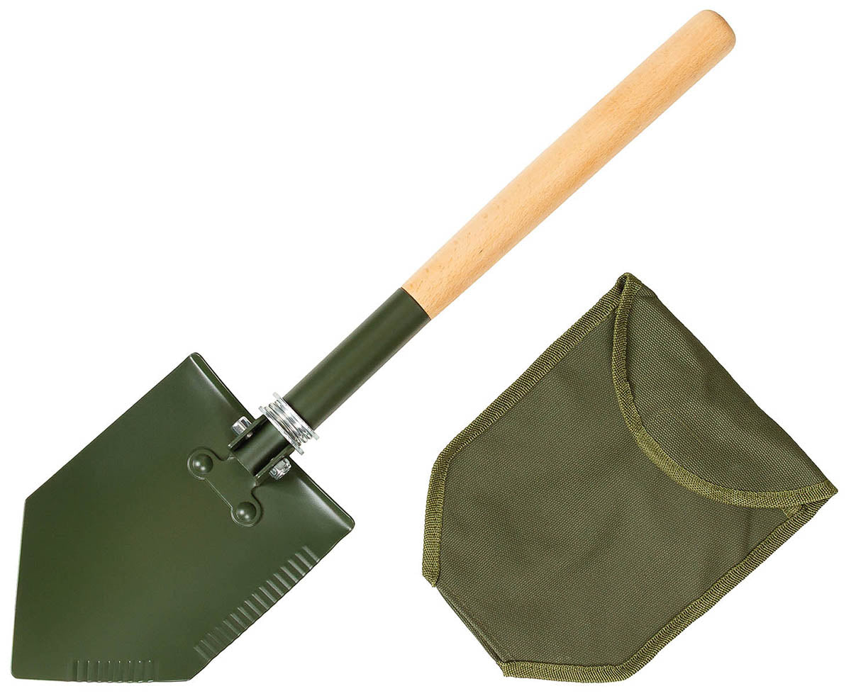 Lopata pliabila Deluxe cu maner din lemn MFH