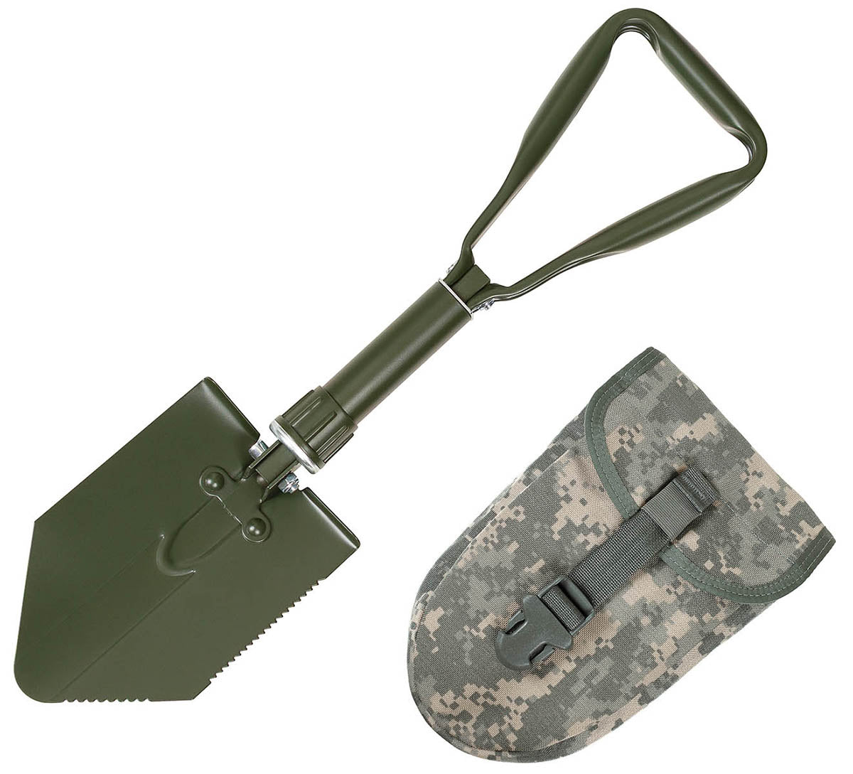 Lopata pliabila 3 parti OD Green cu husa US MFH