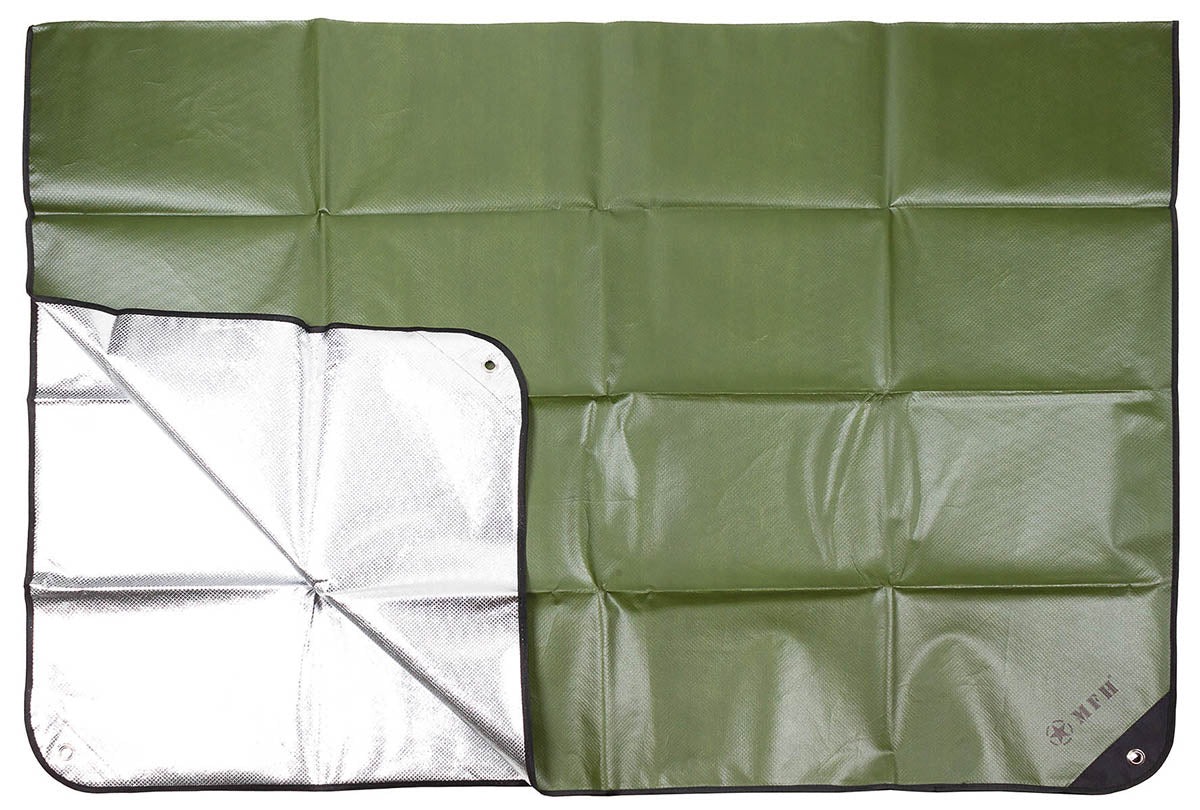 Prelata de urgenta MFH verde OD cu strat de aluminiu