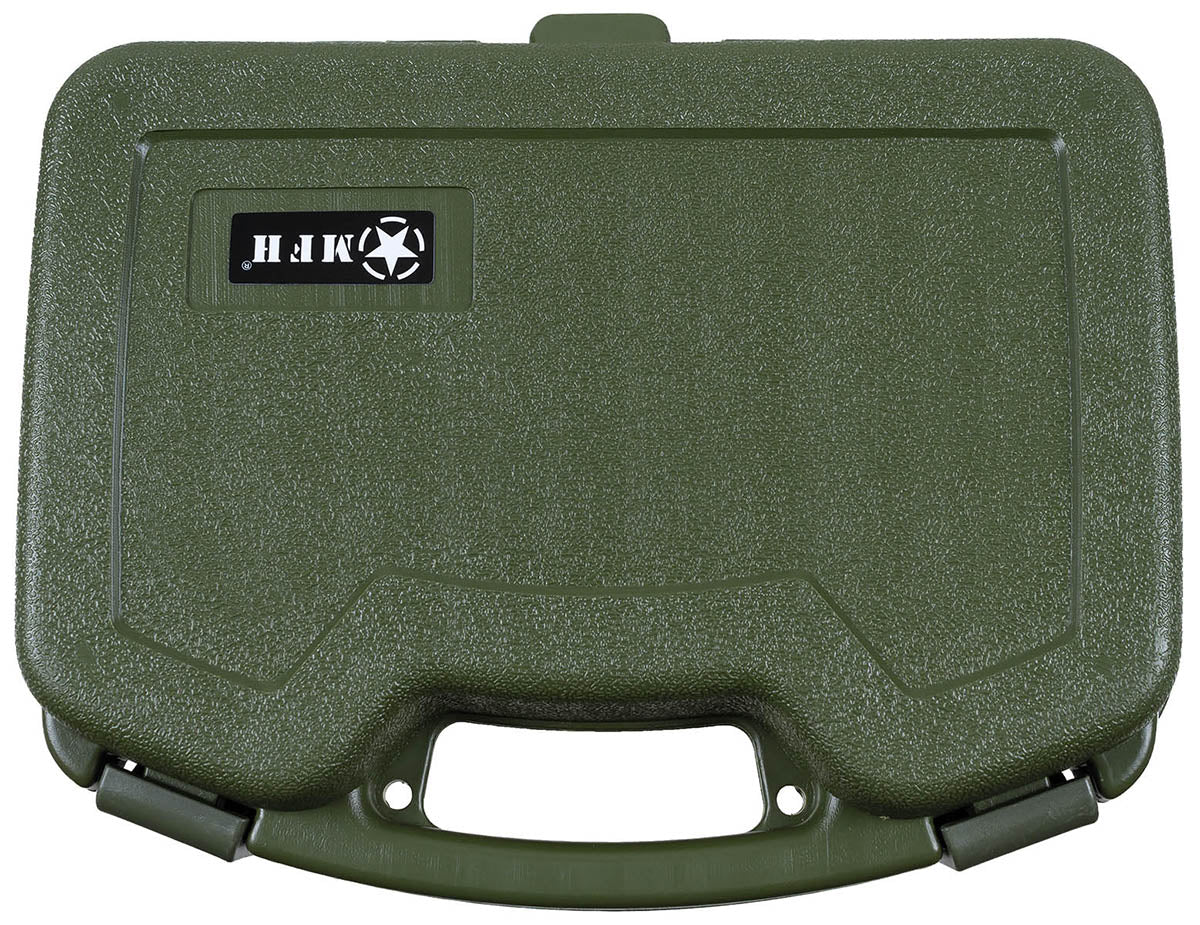 Husa rigida pistol mare din plastic, cu incuietori MFH