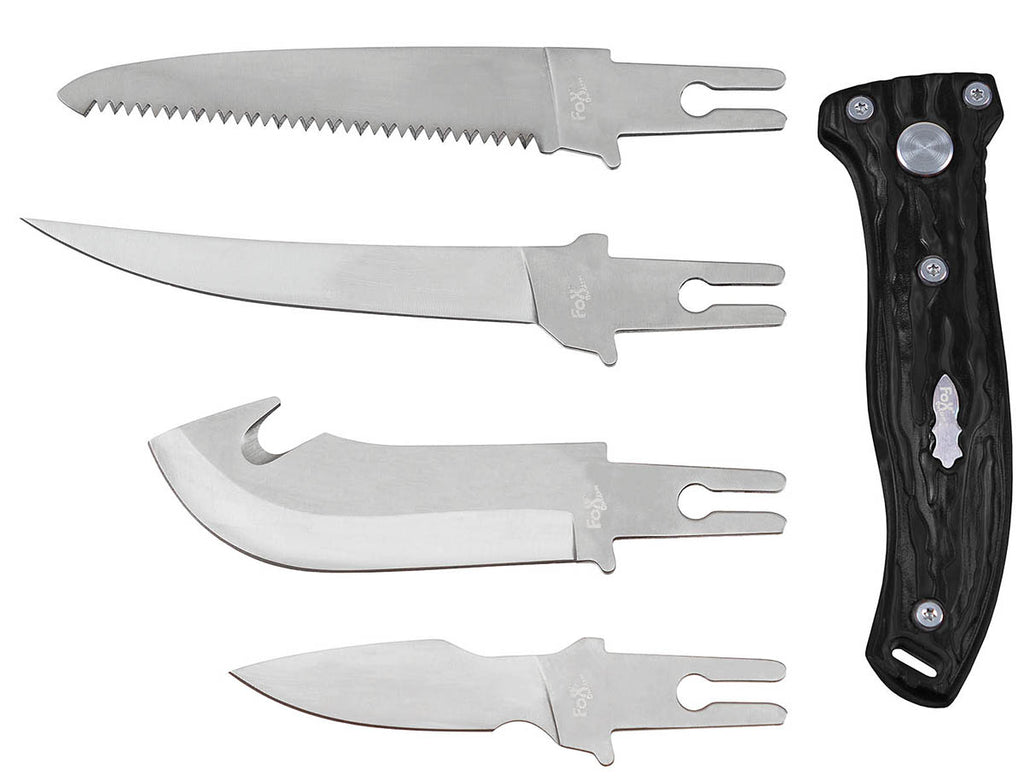 Set cutit Hunter cu 4 lame interschimbabile Fox Outdoor