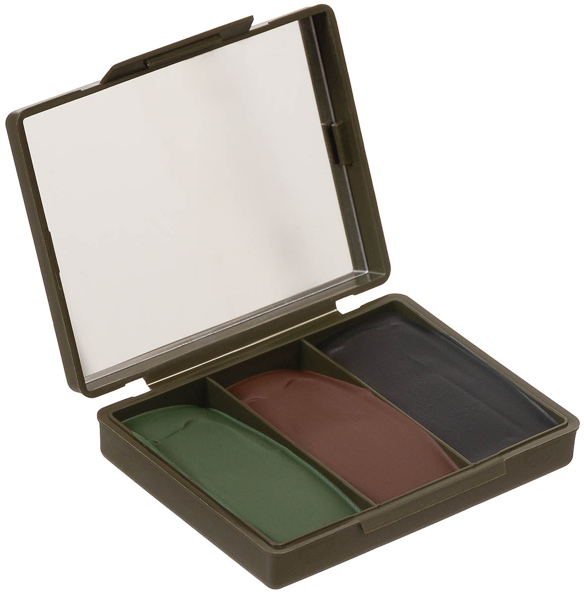 Vopsea camuflaj facial GB 3 culori cu oglinda MFH