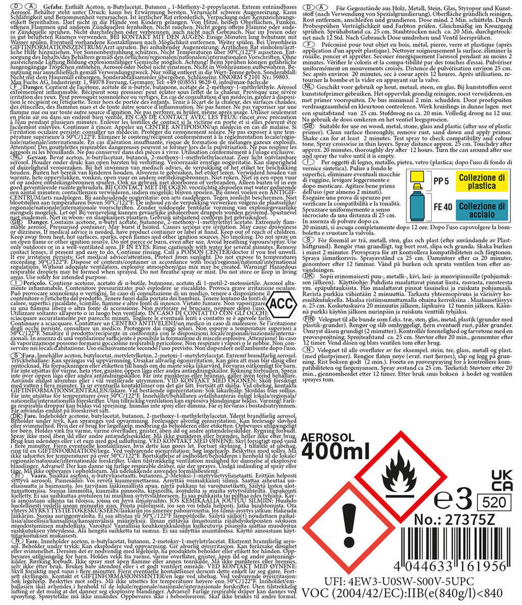 Vopsea spray Clear Coat mat 400 ml MFH