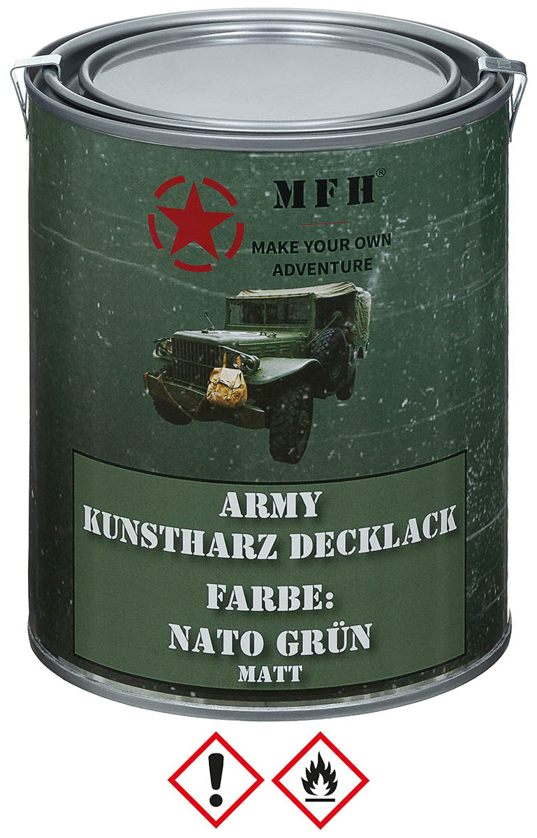 Vopsea sintetica mata NATO Green 1 l MFH