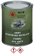Vopsea sintetica mata NVA Green 1 l MFH