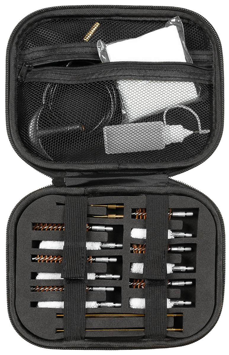 Kit curatare pistol multi calibru cu husa MFH