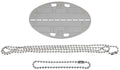 Placuta de identificare ovala Dog Tag BW MFH