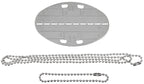 Placuta de identificare ovala Dog Tag BW MFH