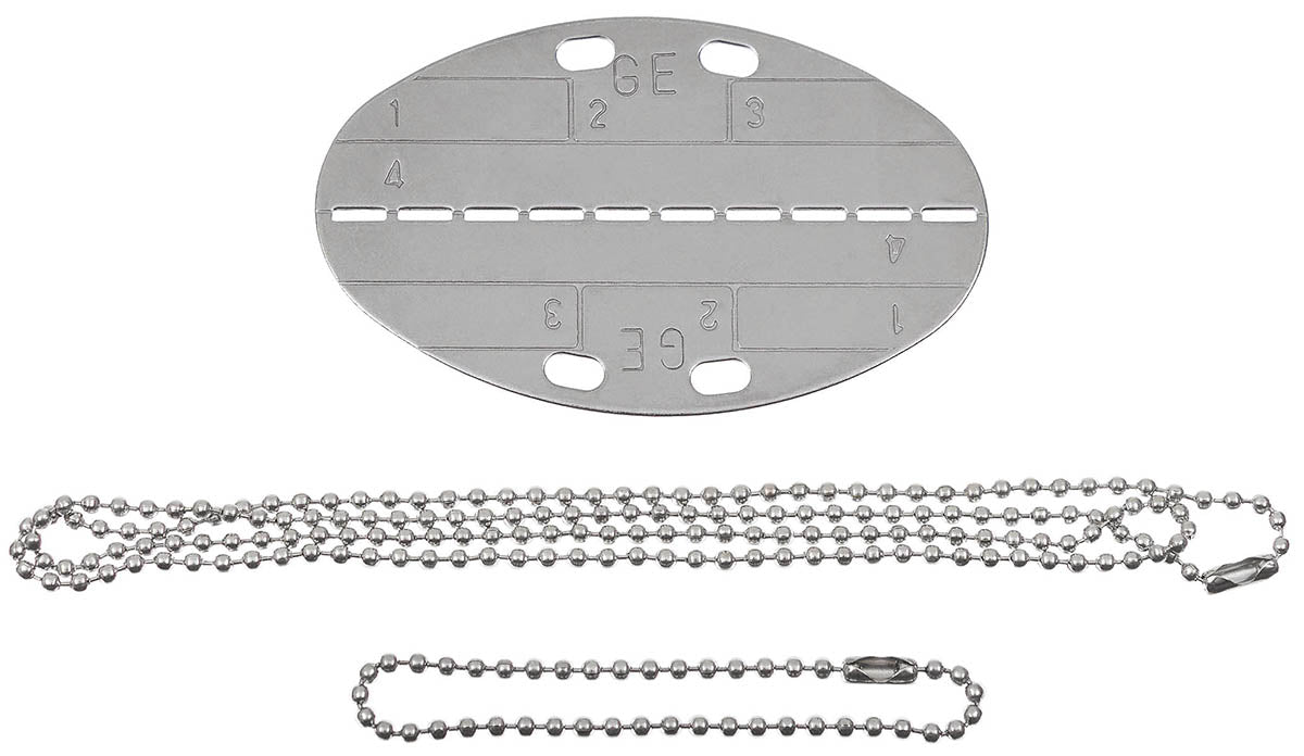 Placuta de identificare ovala Dog Tag BW MFH