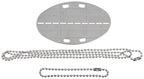 Placuta de identificare ovala Dog Tag BW MFH