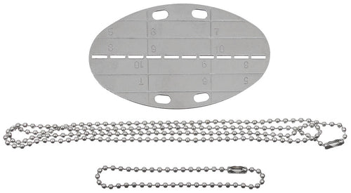 Placuta de identificare ovala Dog Tag BW MFH