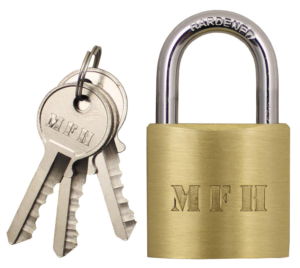 Lacat metalic cu 3 chei 4.5 x 2.5 cm MFH