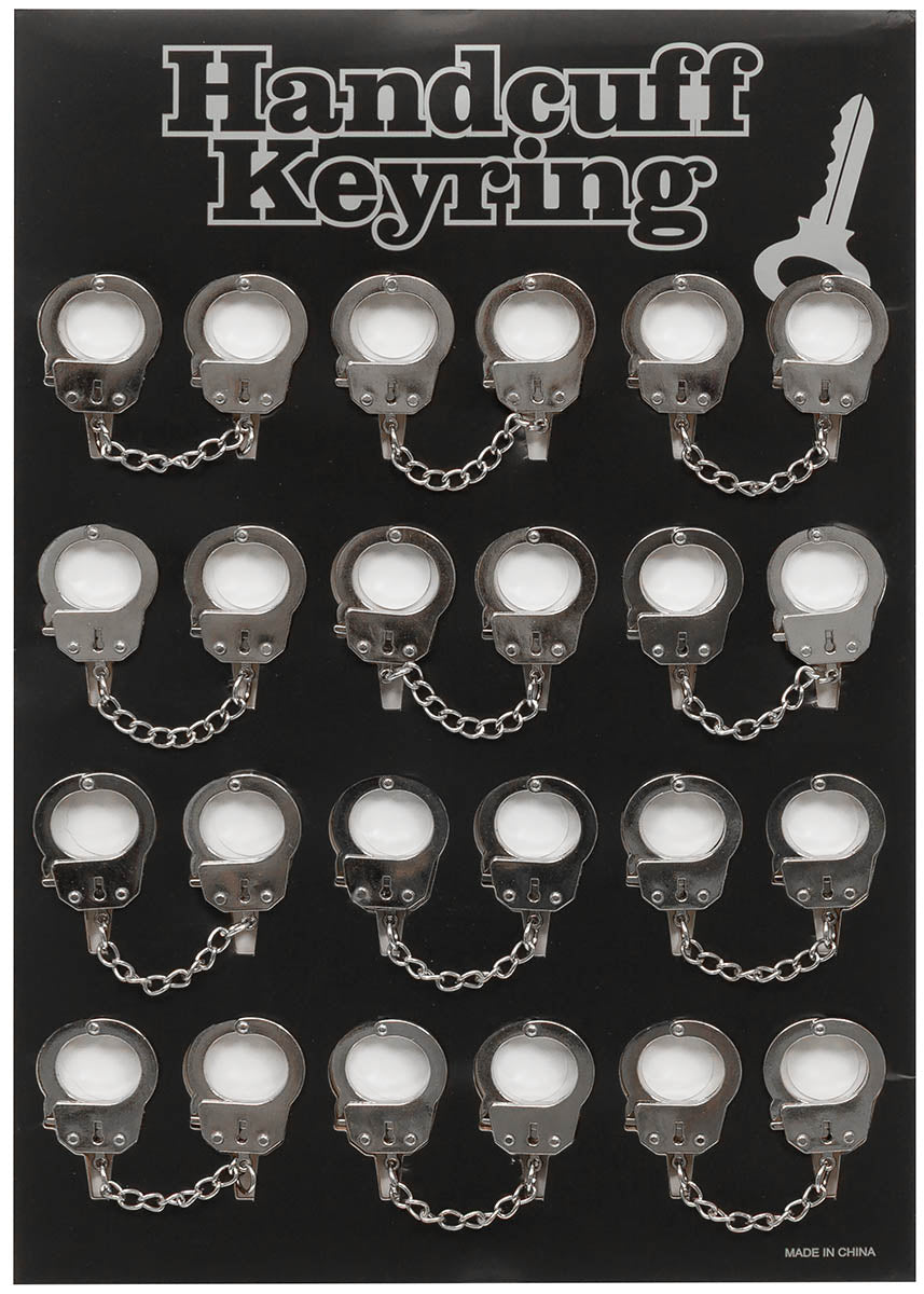 Breloc catuse metalice argintiu display 12 buc MFH
