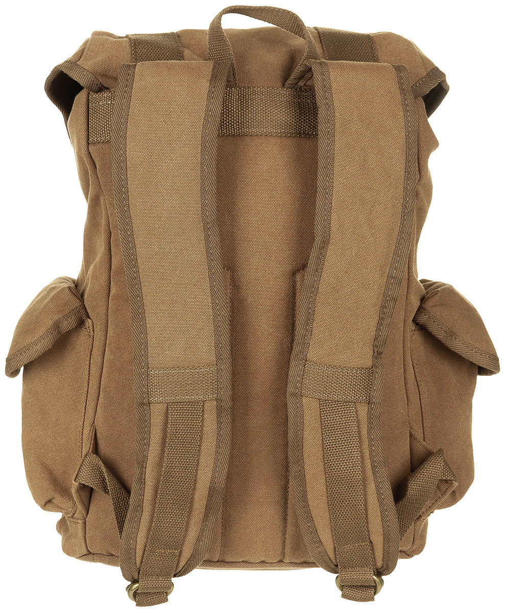 Rucsac canvas PT Pure Trash cu accesorii din piele
