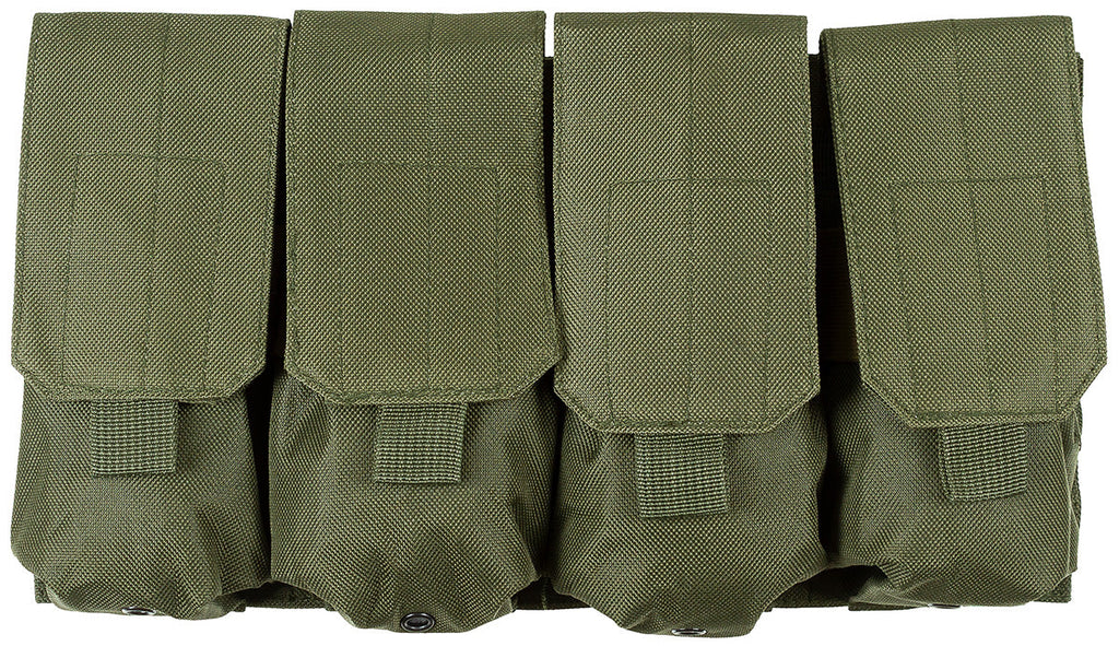 Port-incarcator MOLLE cu 4 compartimente MFH OD Green