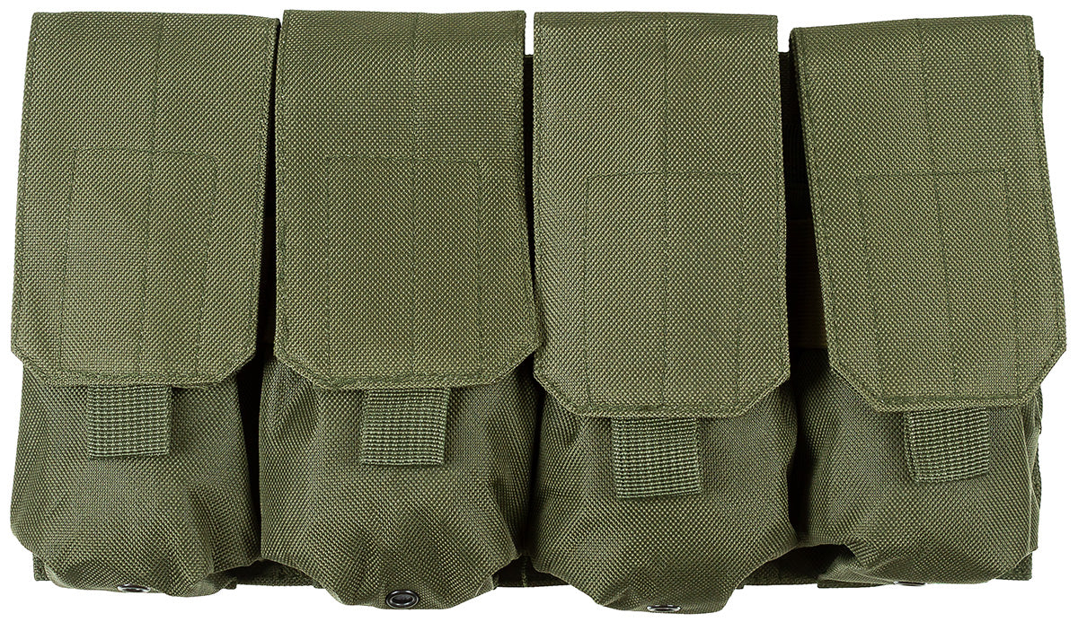 Port-incarcator MOLLE cu 4 compartimente MFH OD Green