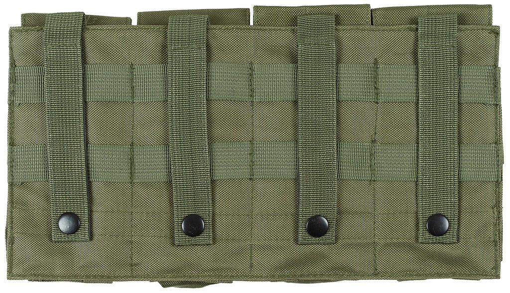 Port-incarcator MOLLE cu 4 compartimente MFH OD Green