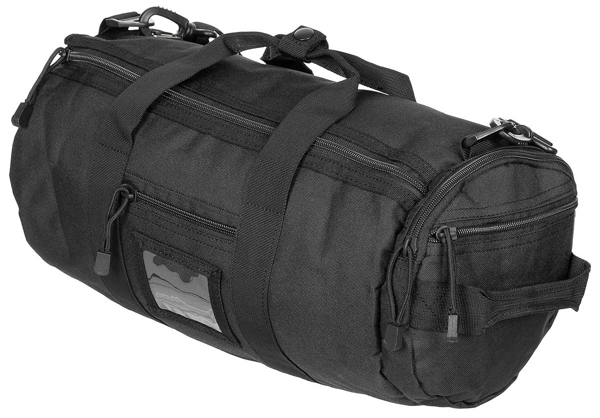 Geanta de transport rotunda MOLLE, neagra MFH