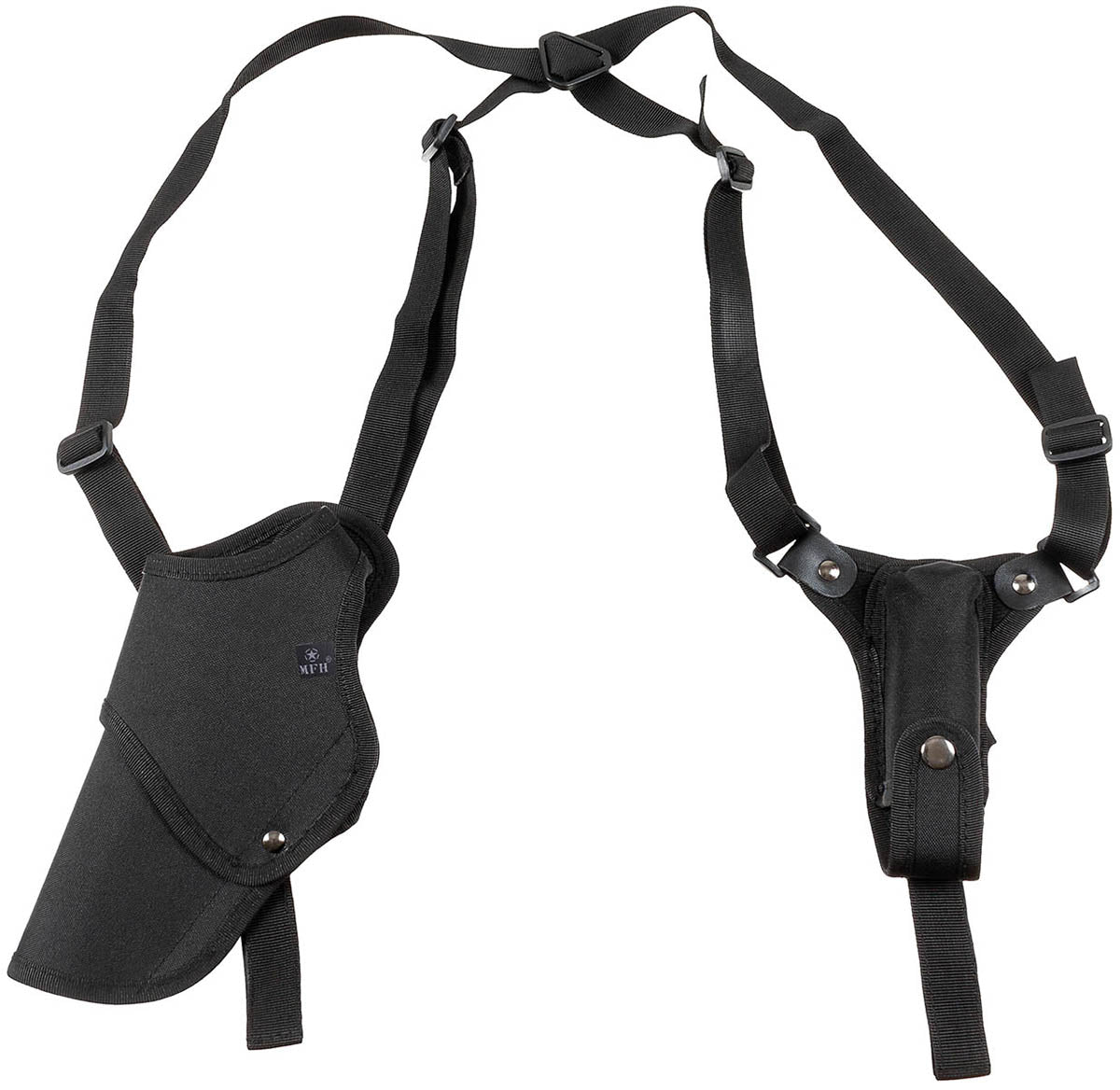 Toc de umar pentru pistol, stangaci, negru MFH