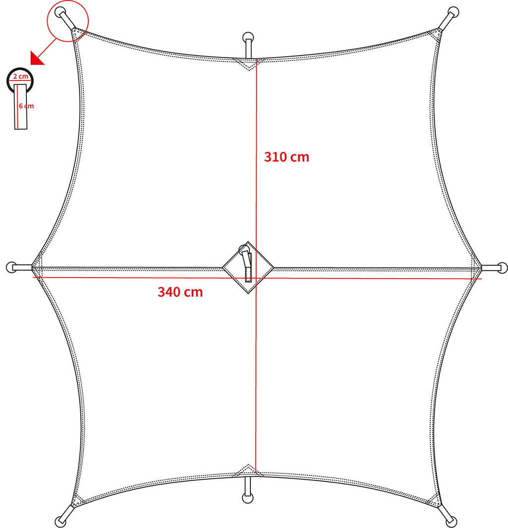 Prelata hexagonala Hexagon-Tarp MFH