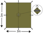 Prelata Tarp Extreme 300x300 cm MFH