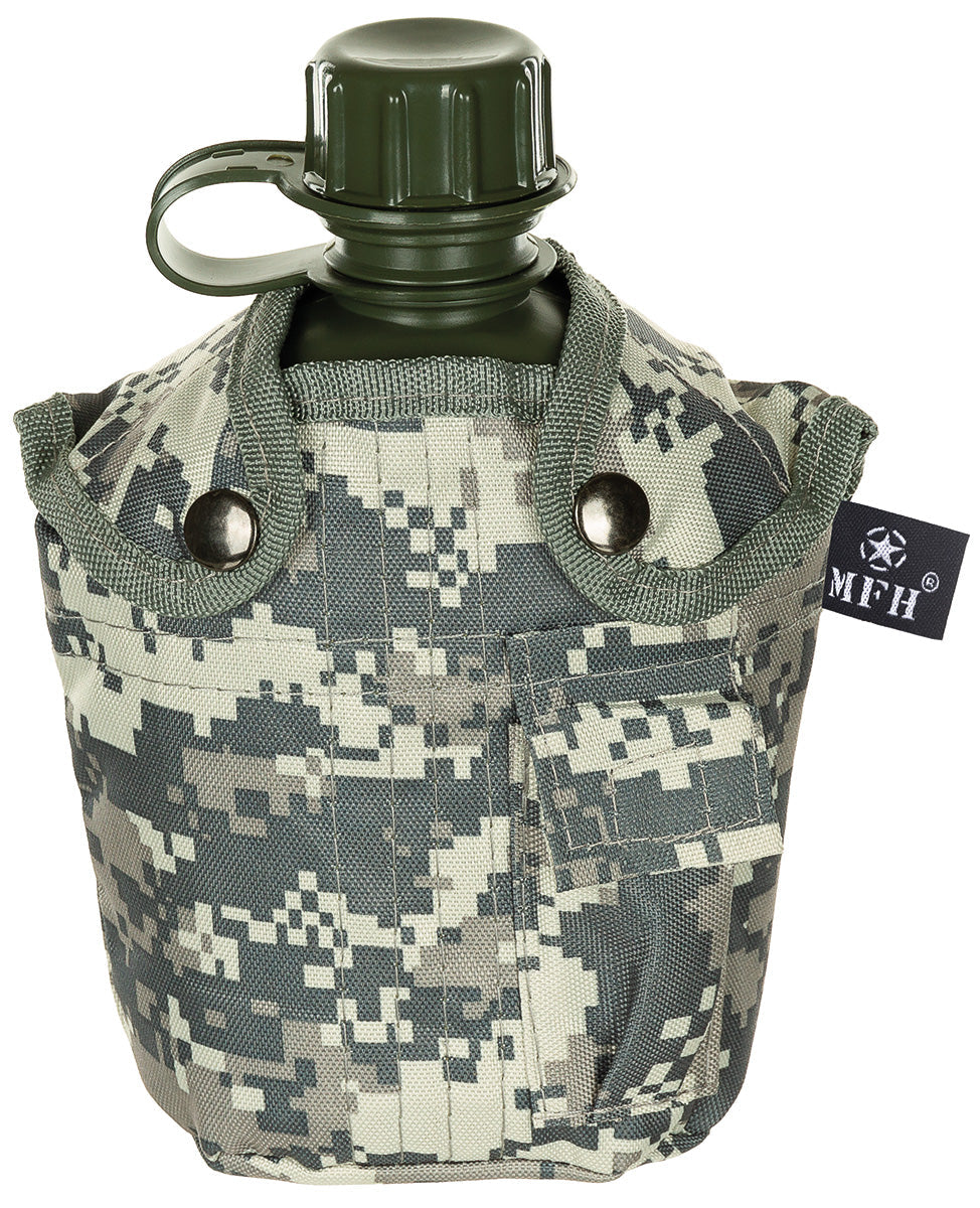 Bidon de apa US 1 l cu husa AT-digital MFH