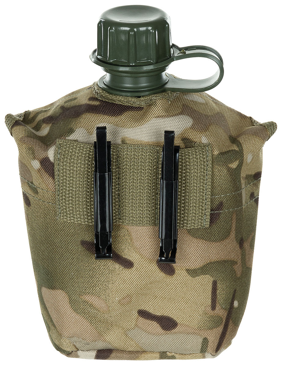 Bidon apa US 1L cu husa operation-camo MFH